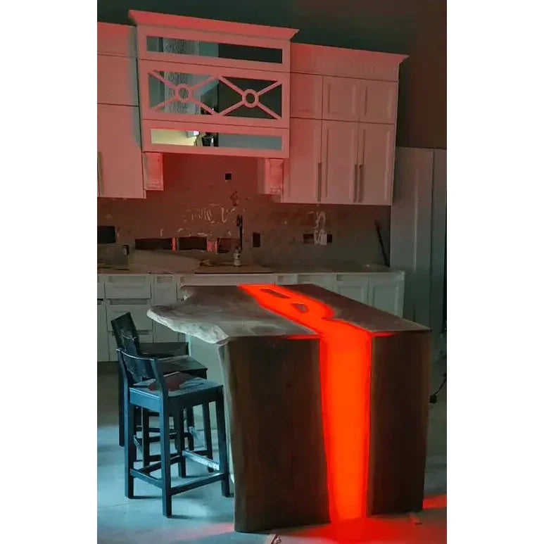Lava Glow Live Edge Dining Table - Canada Tables