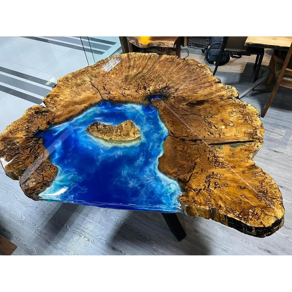 Lagoon Island Epoxy Coffee Table - Canada Tables