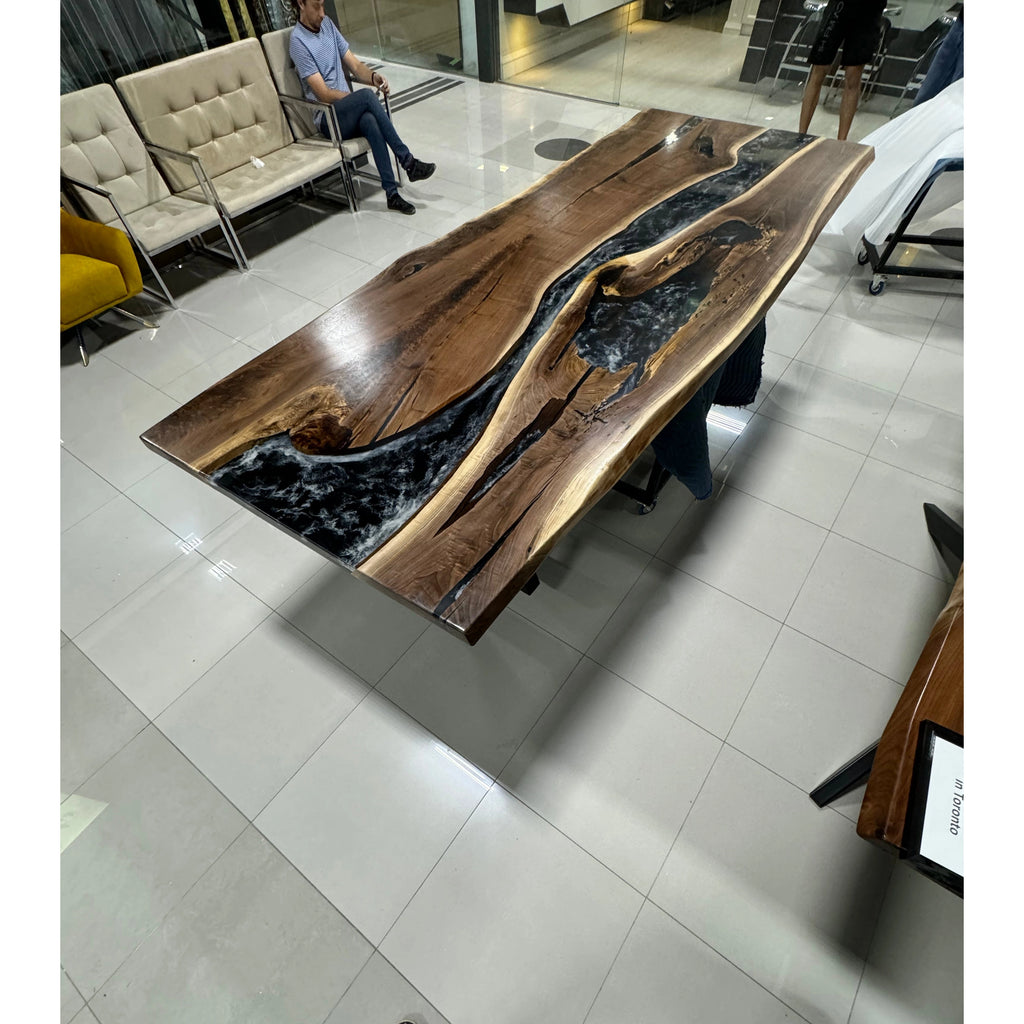 Onyx River Epoxy Dining Table - Canada Tables