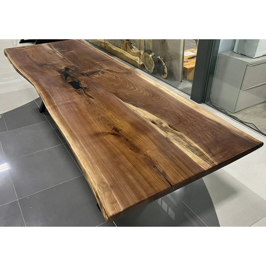 Baltic Walnut Live Edge Dining Table - Canada Tables