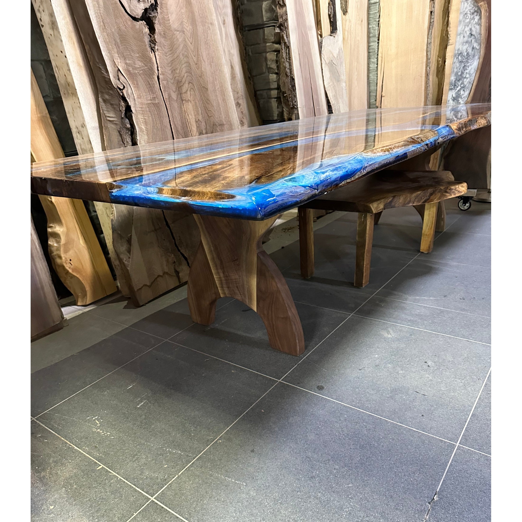 Blue ocean table 11’x4’ made from Canadian Black
