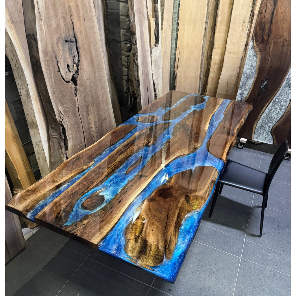 Blue ocean table 11’x4’ made from Canadian Black