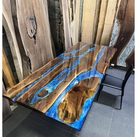 Blue ocean table 11’x4’ made from Canadian Black