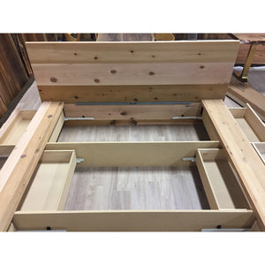 Cedar Storage Bed Frame - Canada Tables