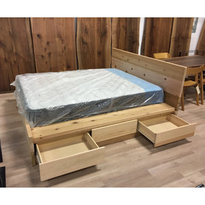 Cedar Storage Bed Frame - Canada Tables