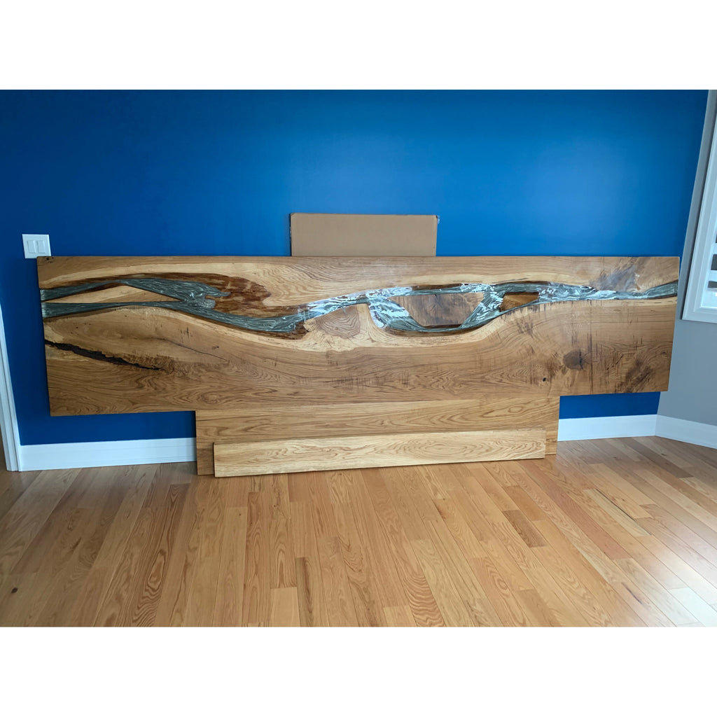 Riverflow Resin Headboard - Canada Tables