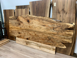 Wild Edge Bed Frame with Live Edge Headboard - Canada Tables