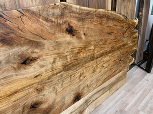 Wild Edge Bed Frame with Live Edge Headboard - Canada Tables