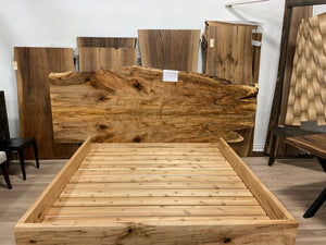 Wild Edge Bed Frame with Live Edge Headboard - Canada Tables