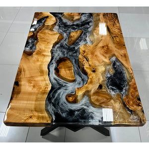 Obsidian Stream Dining Table - Canada Tables