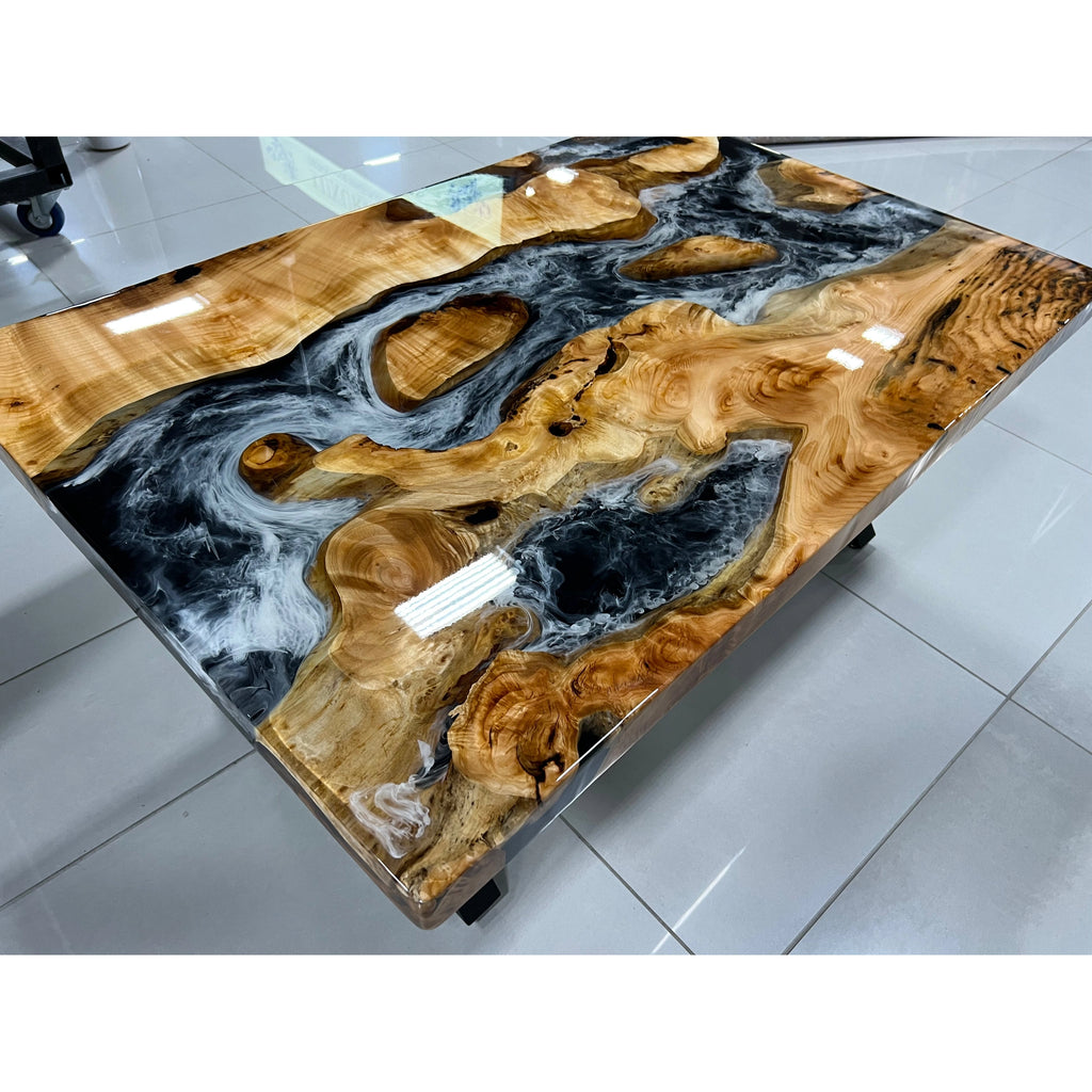 Obsidian Stream Dining Table - Canada Tables