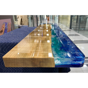 Ocean Shore Epoxy Console Table - Canada Tables