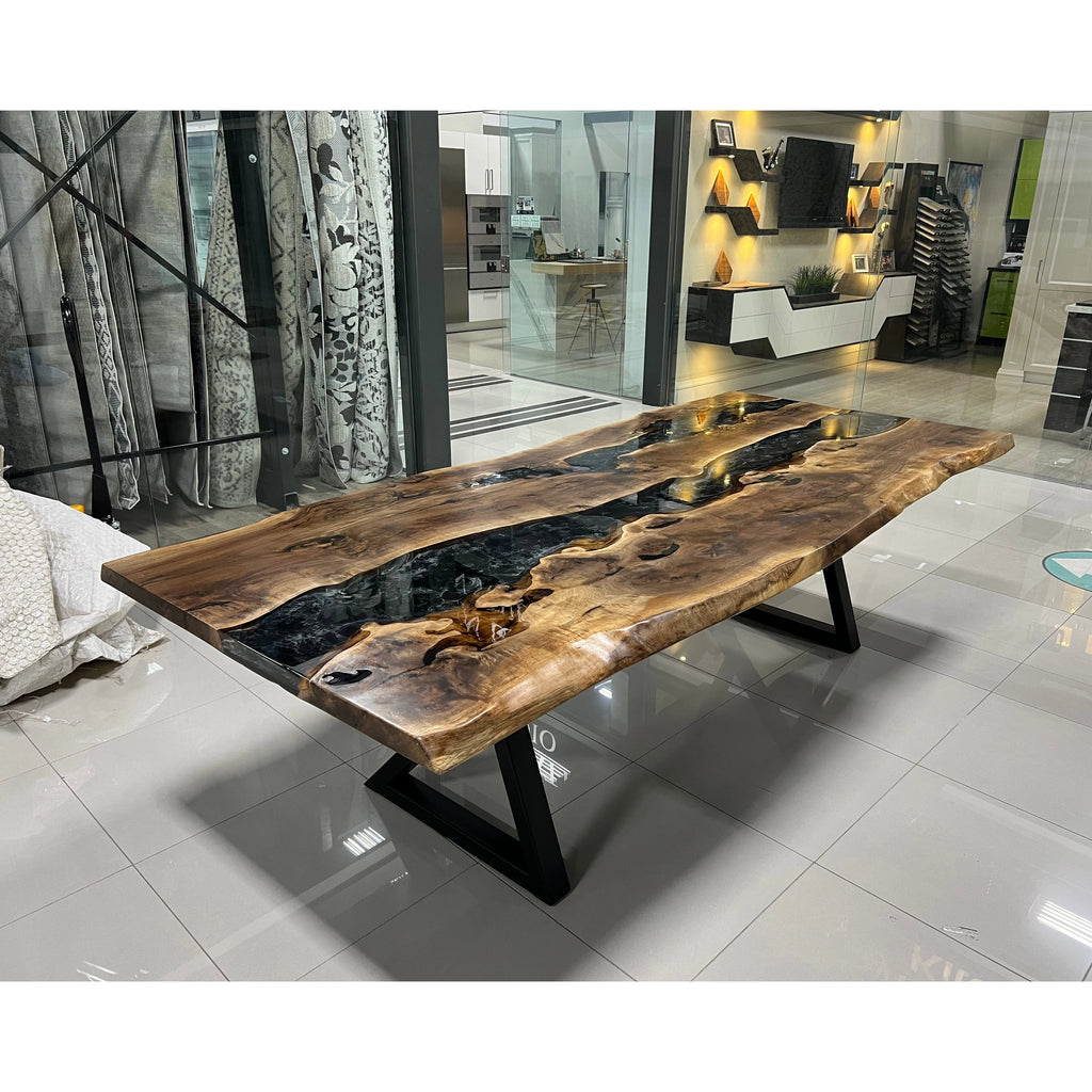 Shadow Creek Epoxy Dining Table - Canada Tables