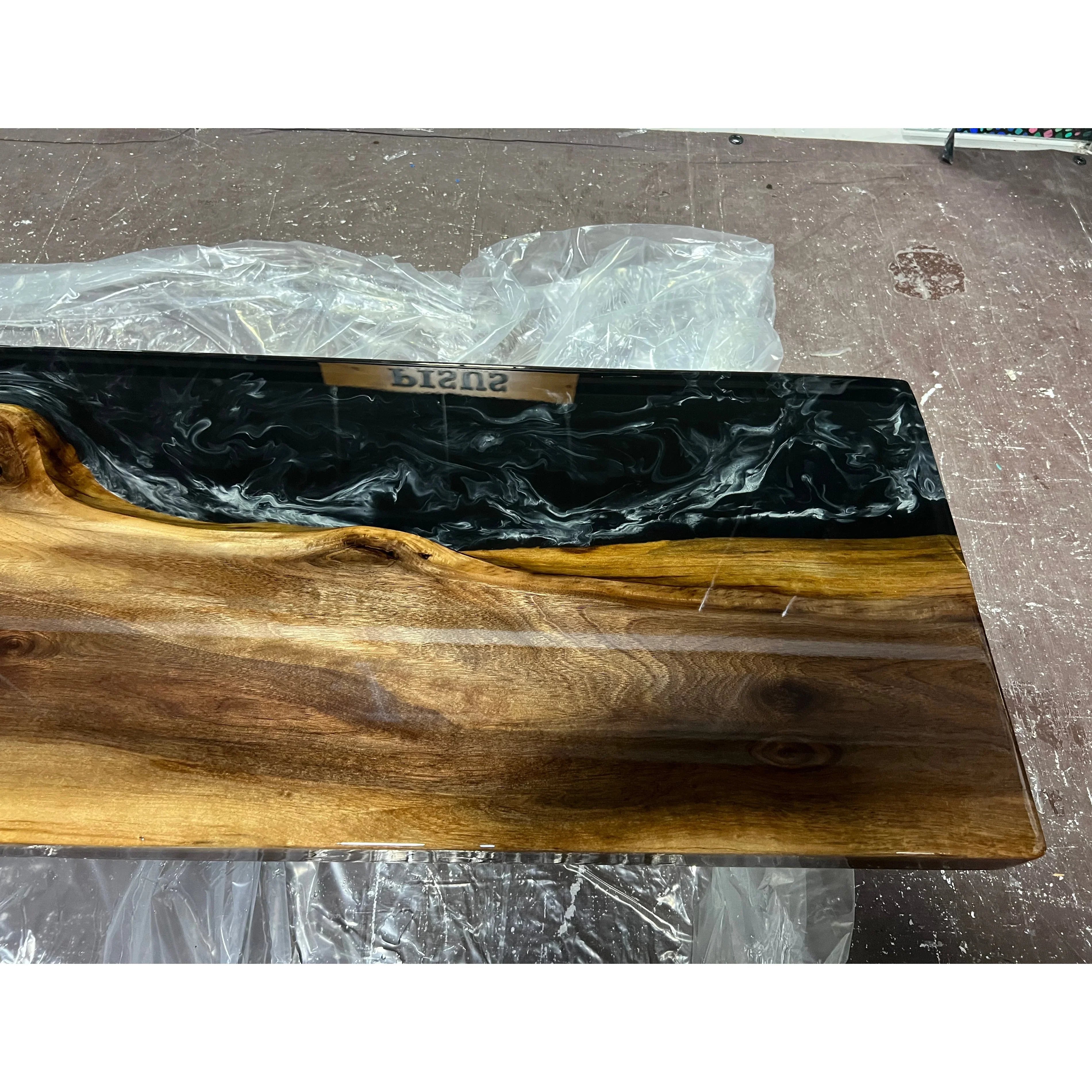 Midnight Flow Epoxy Console Table - Canada Tables