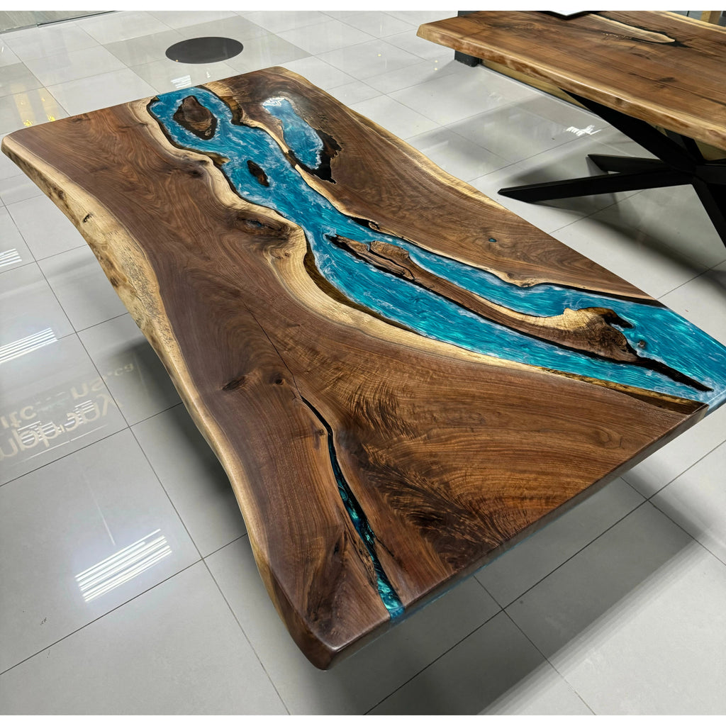 Azure Flow Epoxy Dining Table - Canada Tables