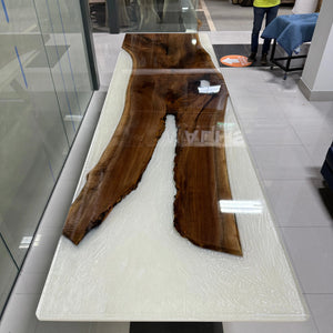 Pearl Frame Epoxy Dining Table - Canada Tables