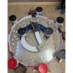 "Gold Circuit" Resin Art Table - Canada Tables