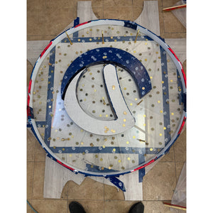 "Gold Circuit" Resin Art Table - Canada Tables