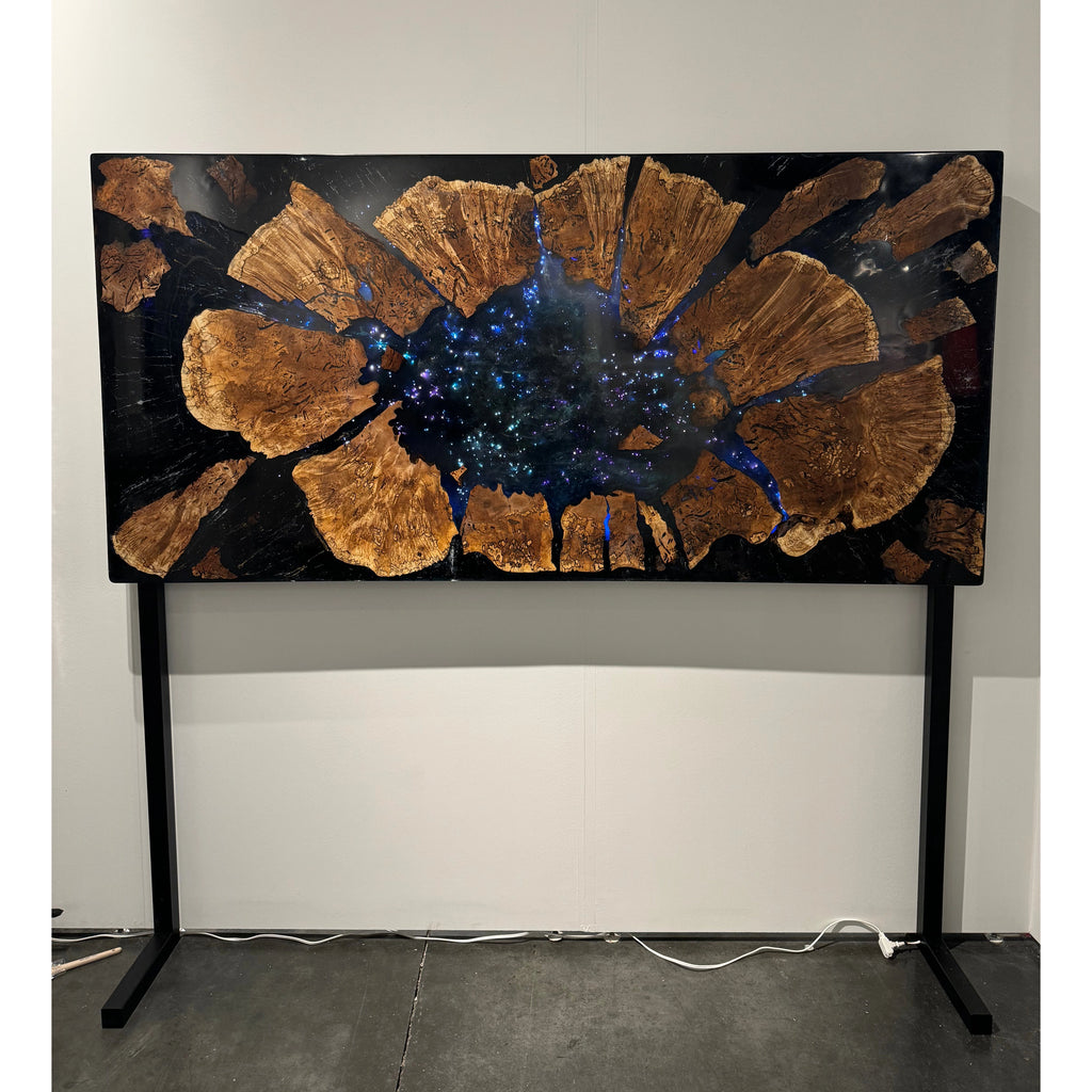"Galactic Bloom" Resin Wall Art - Canada Tables