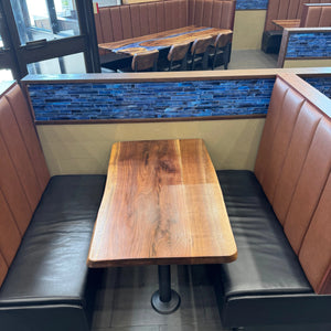 Black Walnut Café Table – Classic Live Edge - Canada Tables