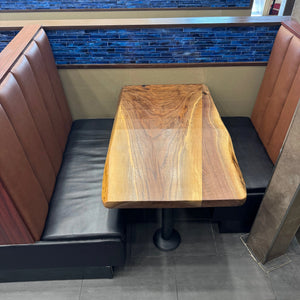 Black Walnut Café Table – Classic Live Edge - Canada Tables