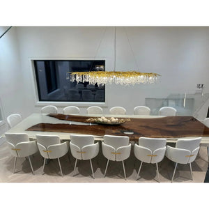 Ivory Edge Epoxy Dining Table - Canada Tables