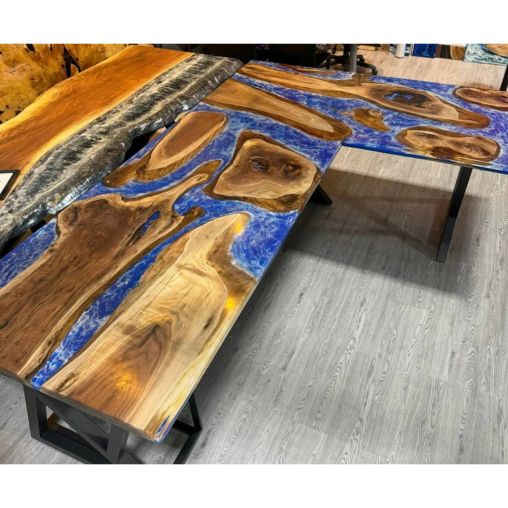 Azure Archipelago L-Shaped Desk - Canada Tables
